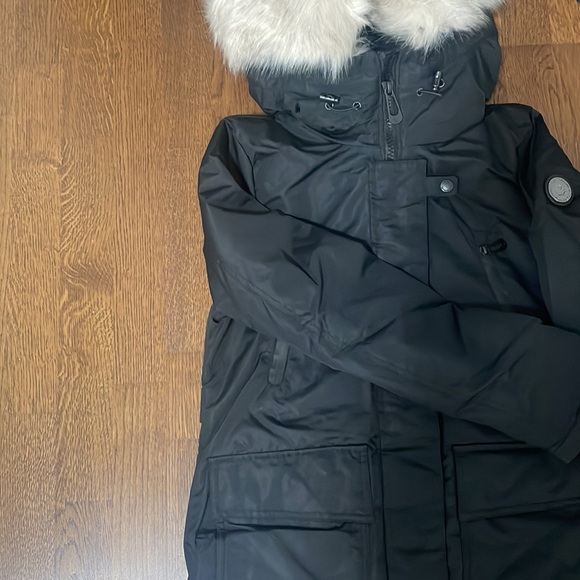 Noize Black Mid Length Parka - Picture 2 of 10